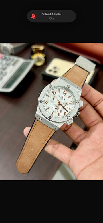 Hublot Geneve Leather Strap Watch