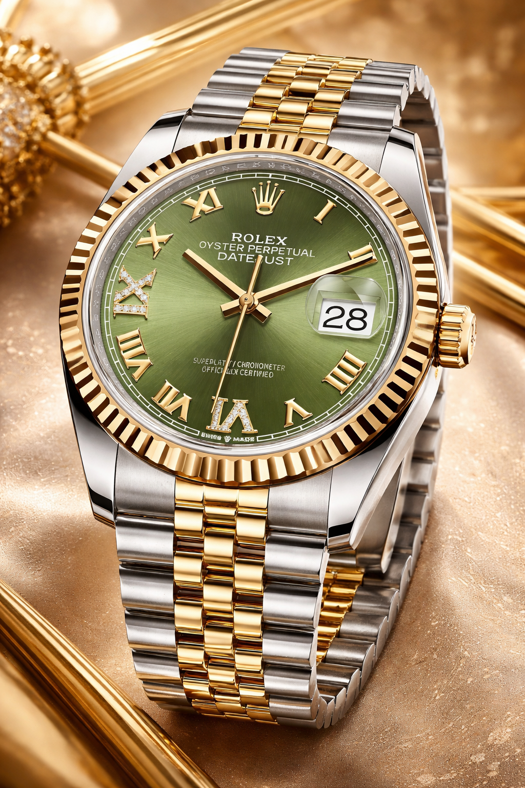 RLX Datejust Green Dial
